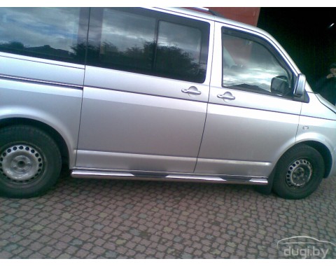 Боковые пороги трубы TRUMP с площадками для Volkswagen Multivan T5